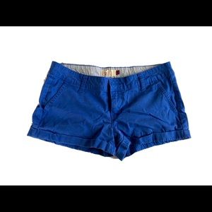 Blue Low-rise So Shorts